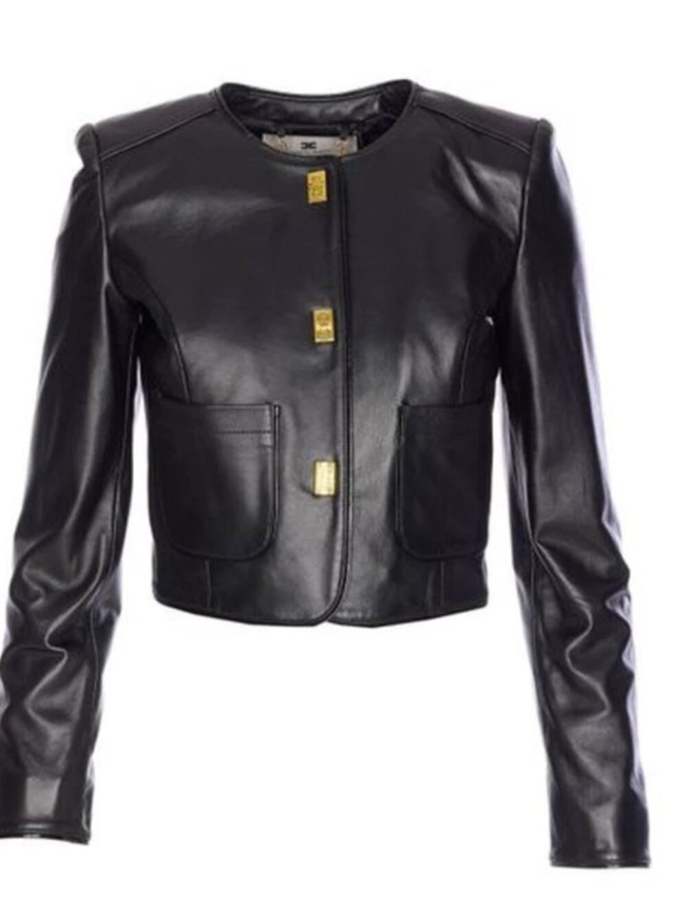 Elizabetta Franchi Leather Jacket Size 44 NWT